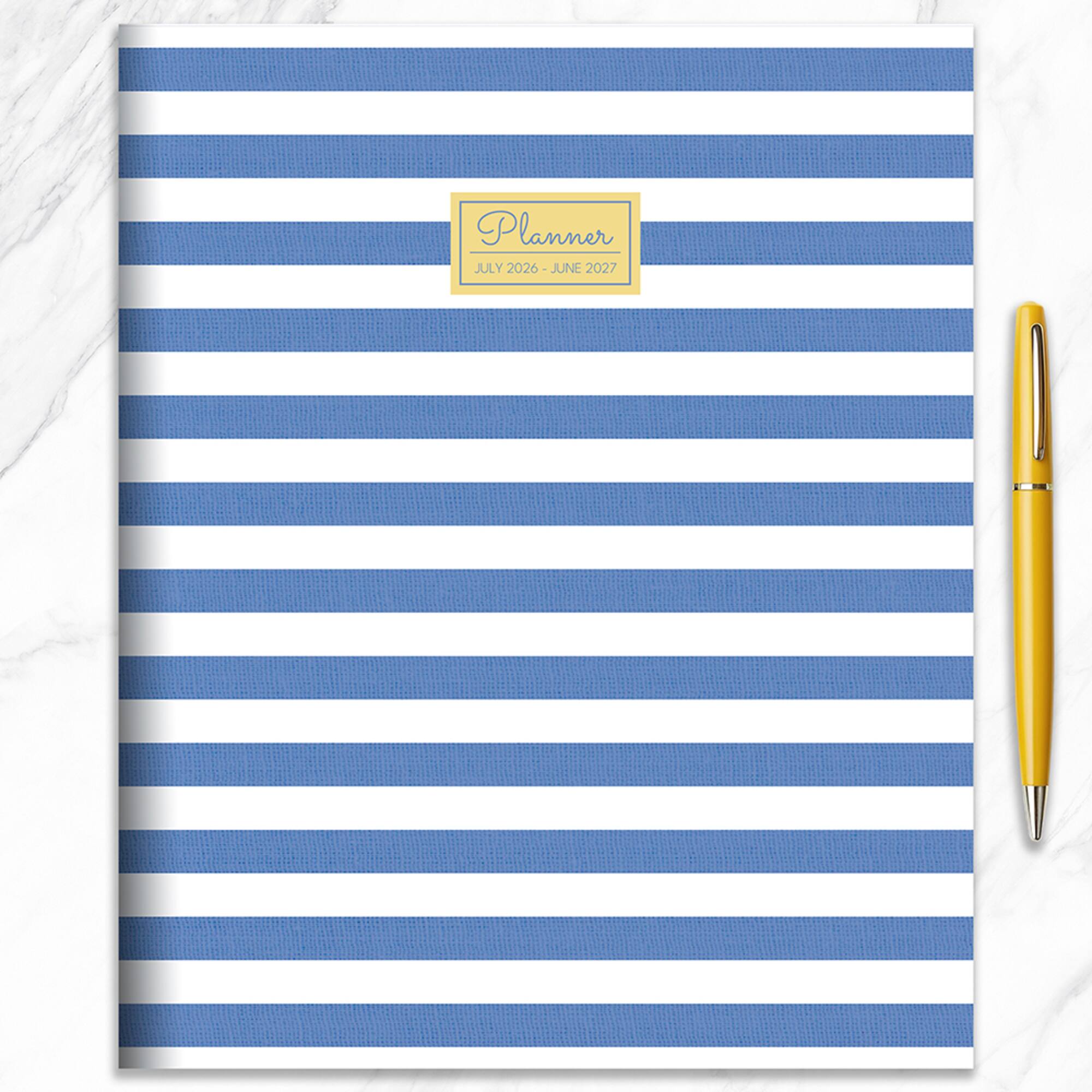 TF Publishing Large 2026-27 Linen Lines Monthly Planner